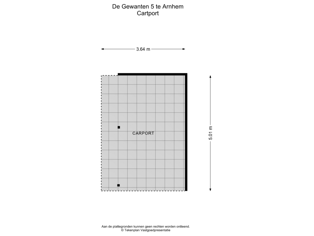 Bekijk plattegrond van Carport van De Gewanten 5