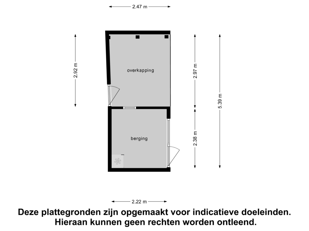 Bekijk plattegrond van Berging van Dahliastraat 1