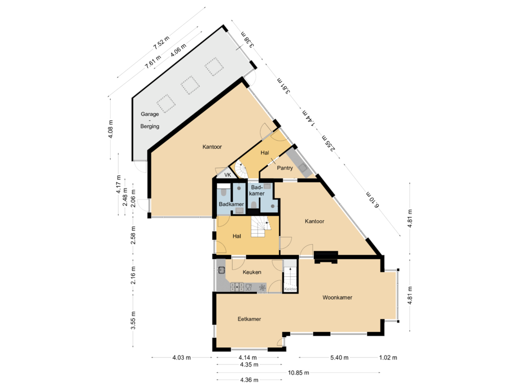 Bekijk plattegrond van Begane Grond van Horsterweg 194