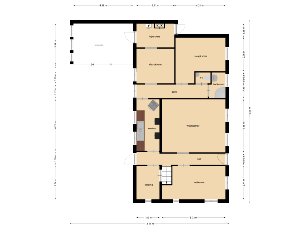 Bekijk plattegrond van First floor van Nieuwstad 36