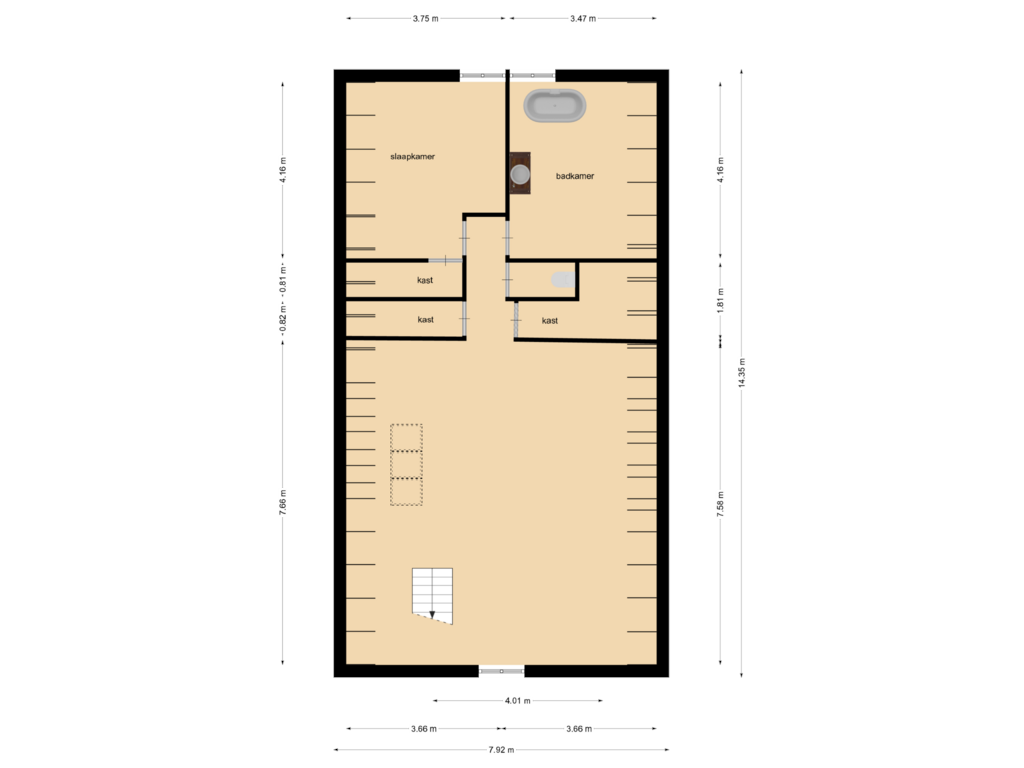 Bekijk plattegrond van Floor 1 van Nieuwstad 36