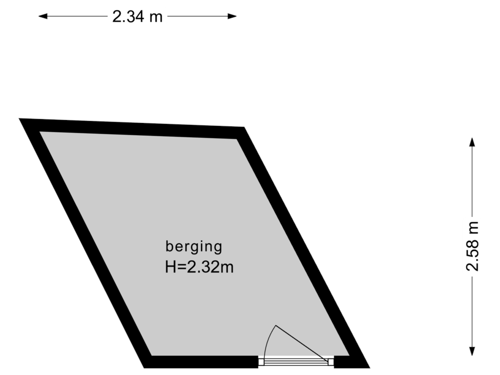 Bekijk plattegrond van Berging van Zeeweg 110