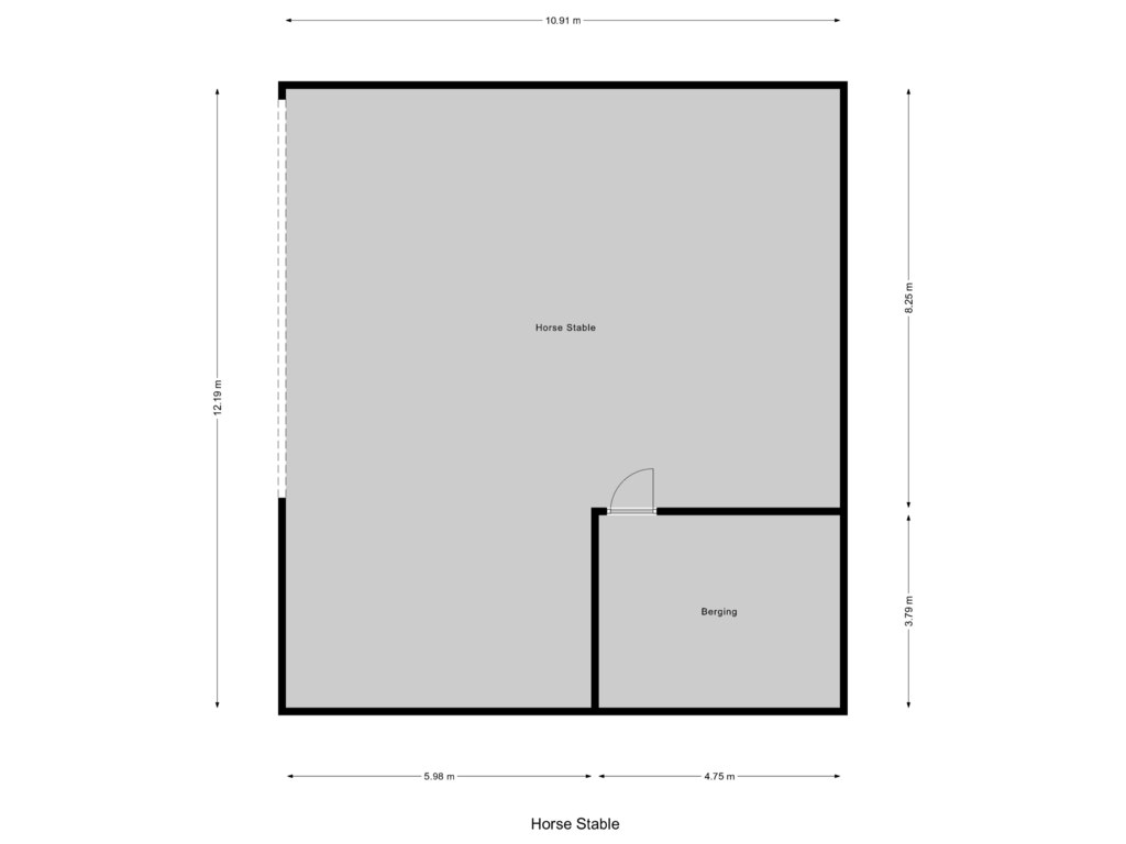 Bekijk plattegrond van Horse Stable van Oirschotseweg 64