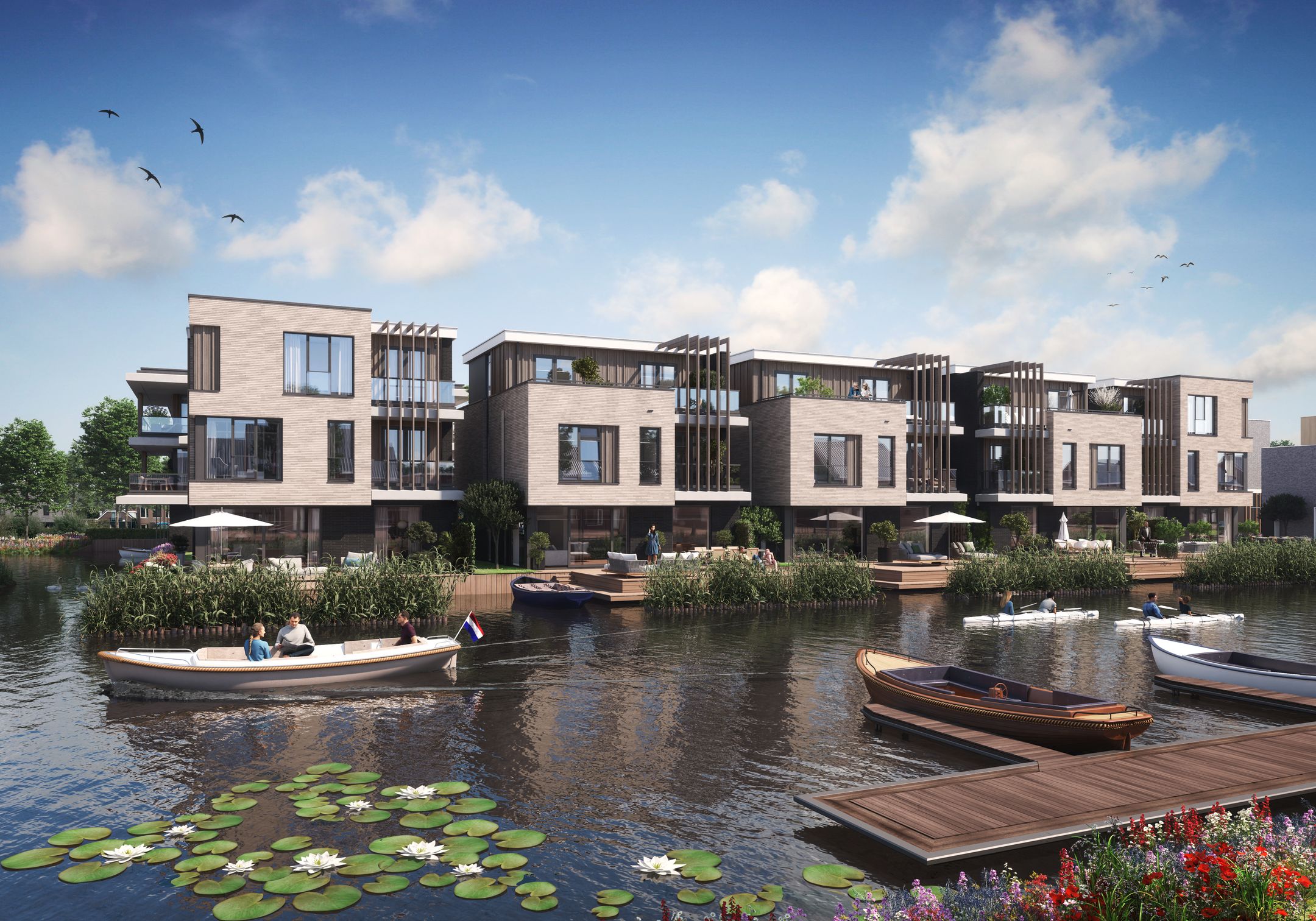 Drie exclusieve watervilla's (Bouwnr. 7), Reeuwijk, 2811JG, Zuid-Holland, Nederland