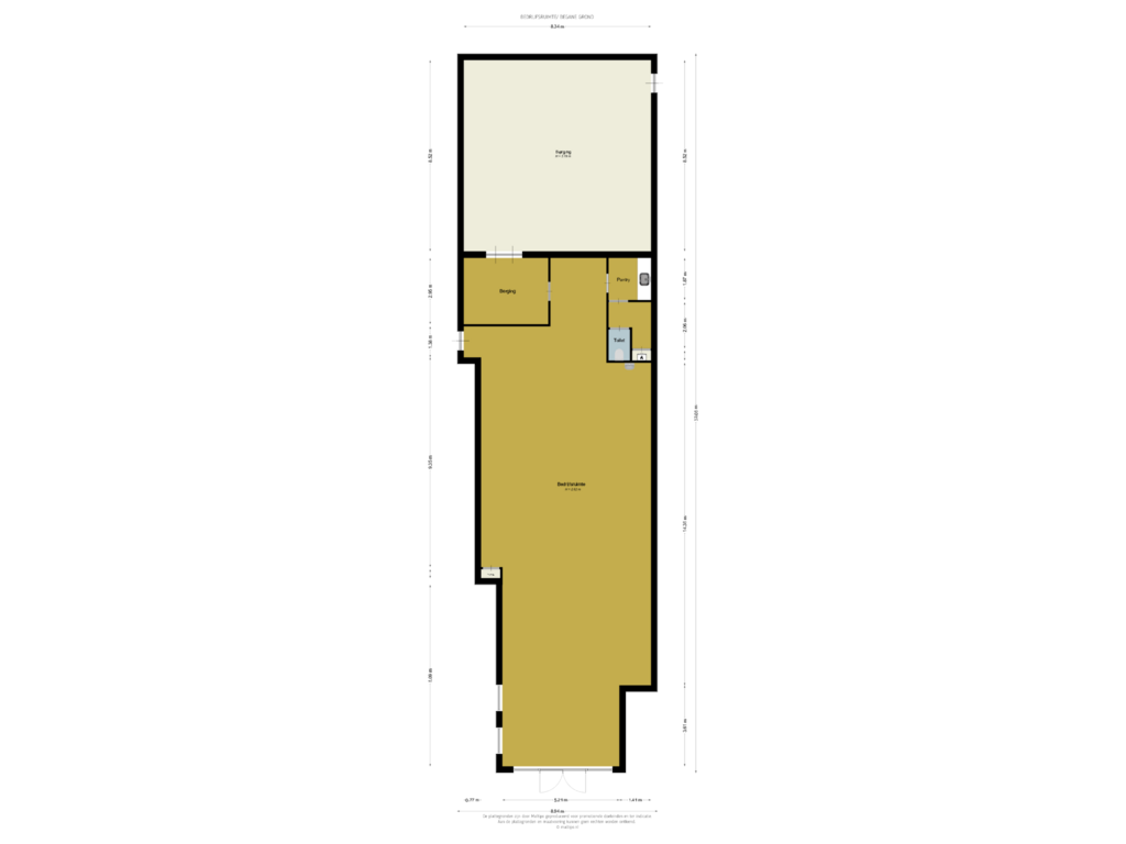 View floorplan of Begane grond/Bedrijfsruimte of Dorpsplein 22