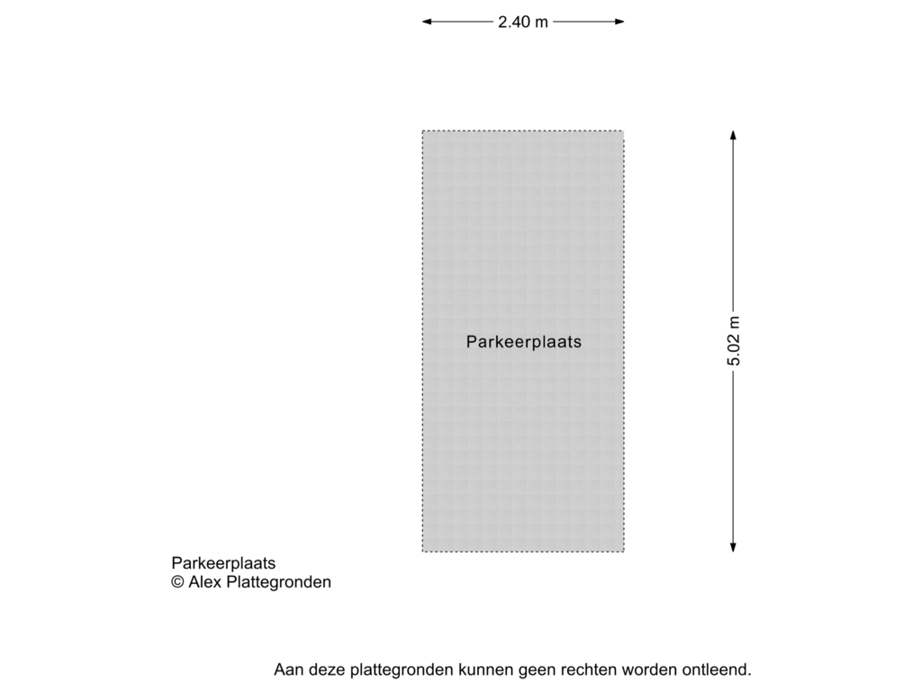 View floorplan of Parkeerplaats of Damstraat 21