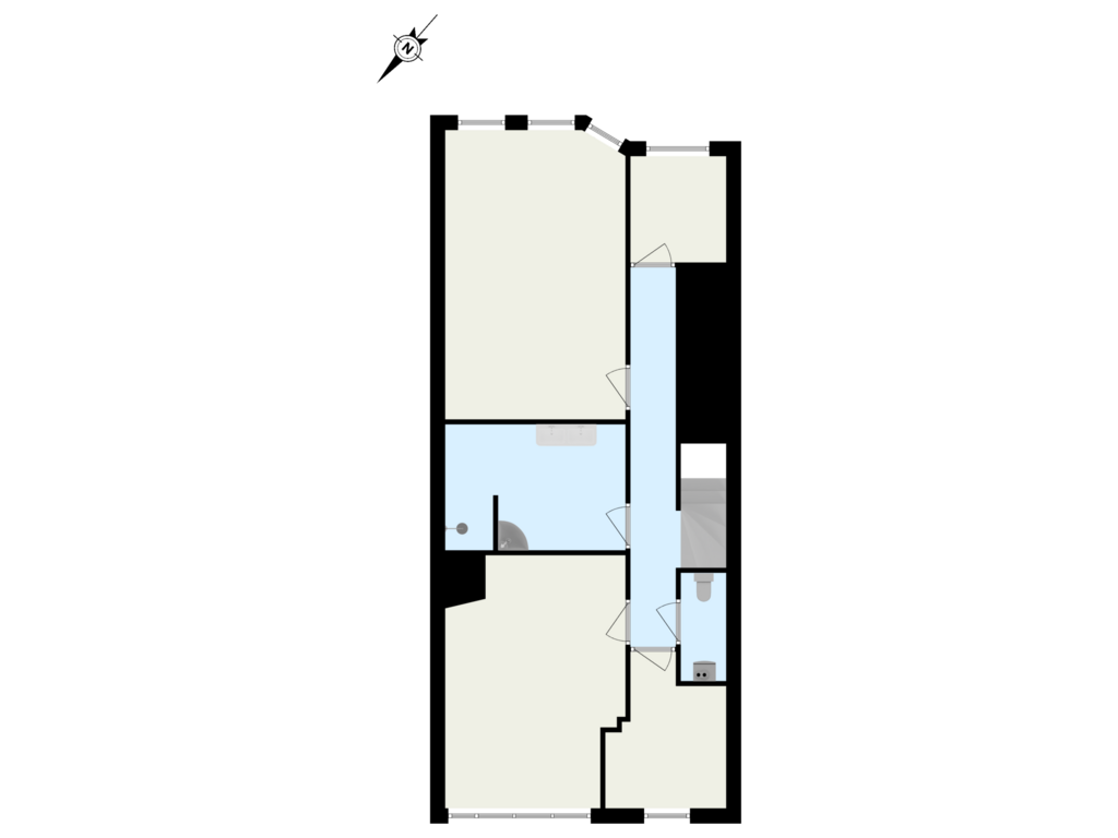 Bekijk plattegrond van 1ste Verdieping van Graaf Florisstraat 65-A