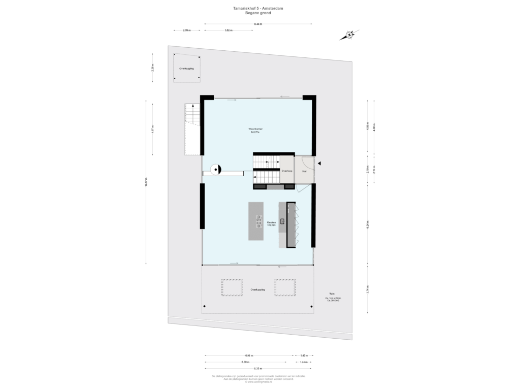 View floorplan of Begane grond of Tamariskhof 5