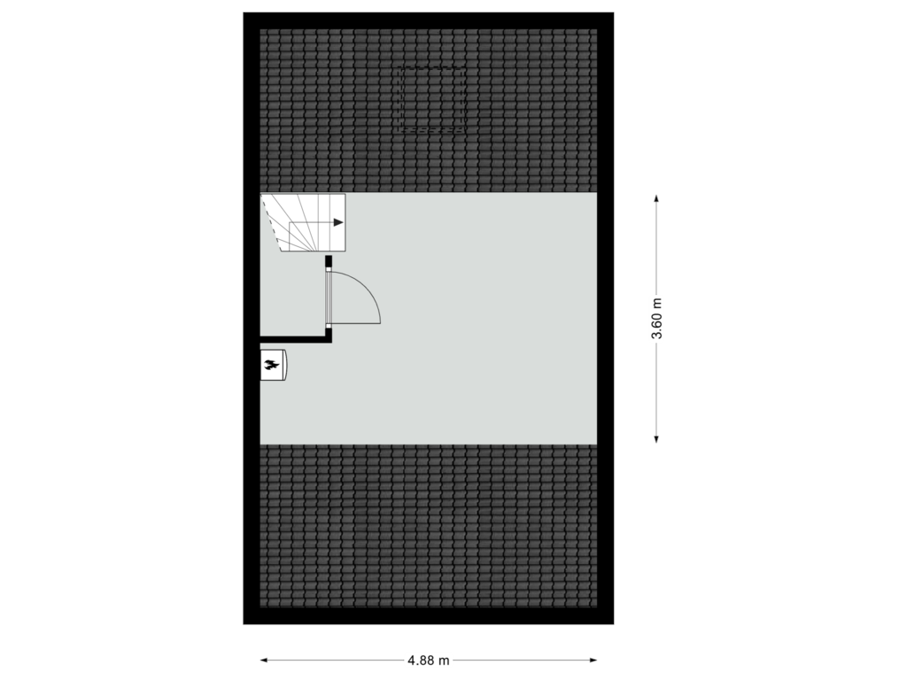 Bekijk plattegrond van Tweede verdieping van Dopheidestraat 16