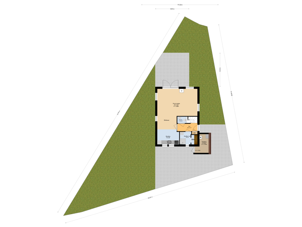 Bekijk plattegrond van Situatie van Solcamastraat 30-7