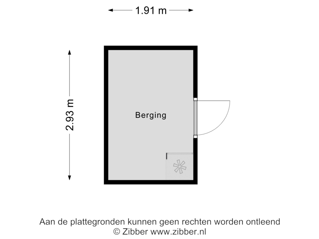 Bekijk plattegrond van Berging van Kanselierstuin 22