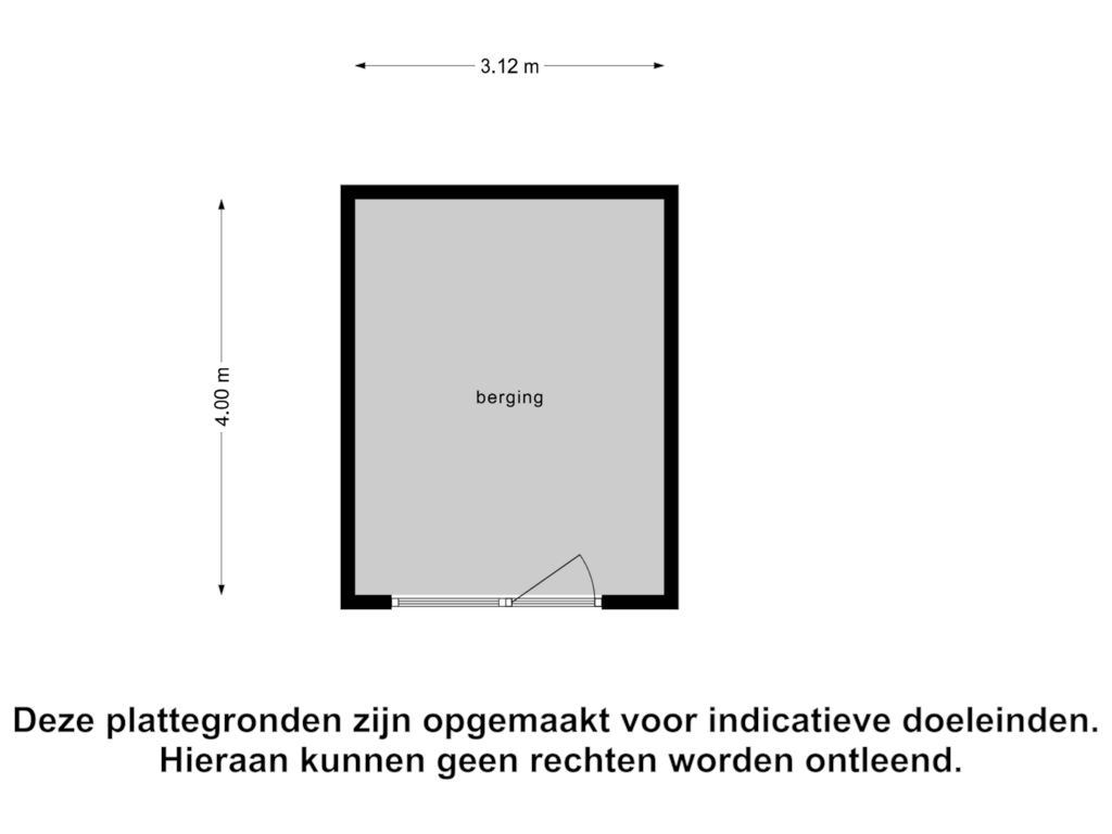 View floorplan of Berging of Jacob Merlostraat 22-A