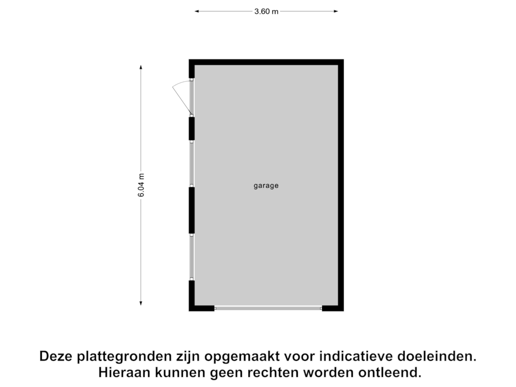 View floorplan of Garage of Jacob Merlostraat 22-A