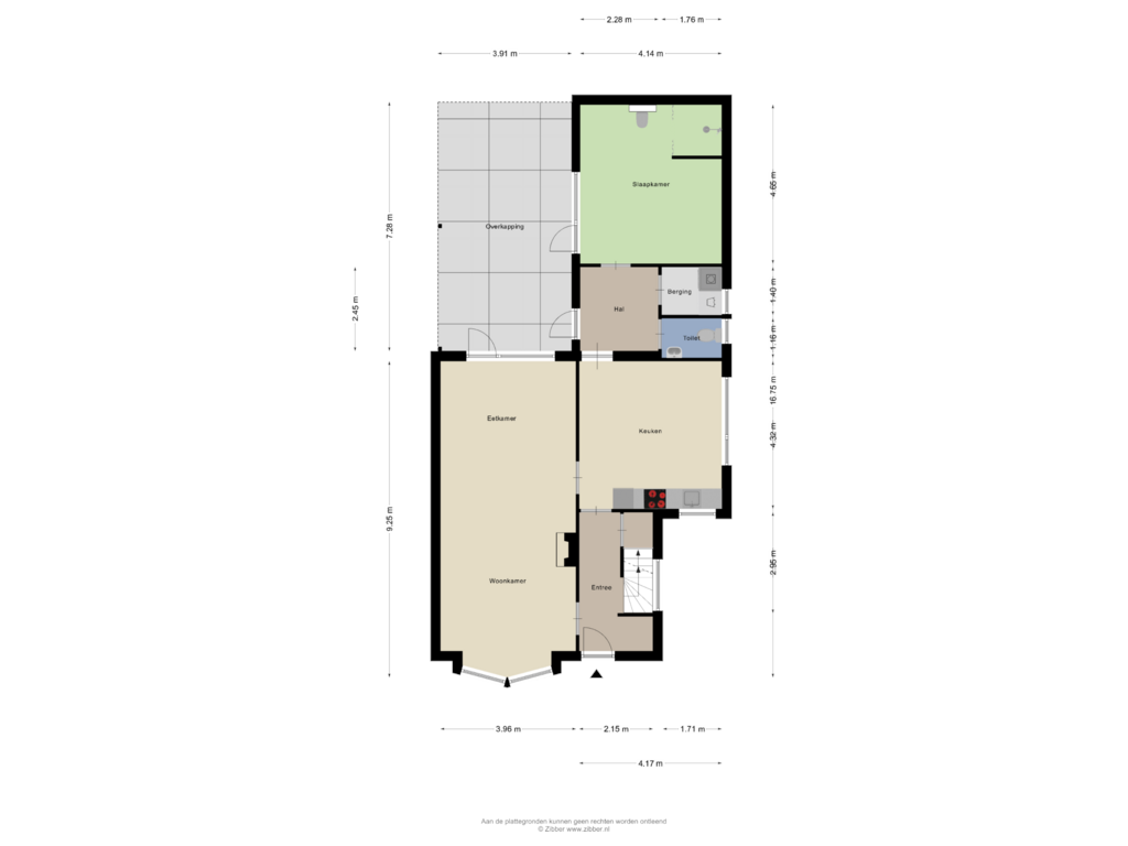 Bekijk plattegrond van Begane Grond van Dorpsstraat 233