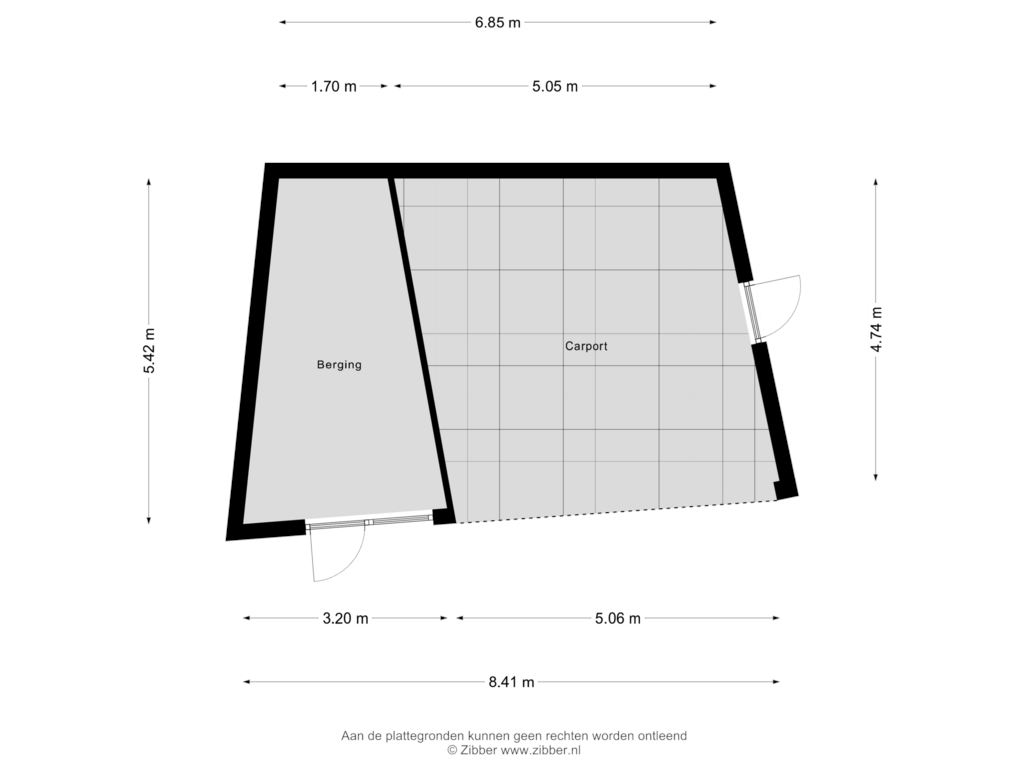 Bekijk plattegrond van Berging van Dorpsstraat 233