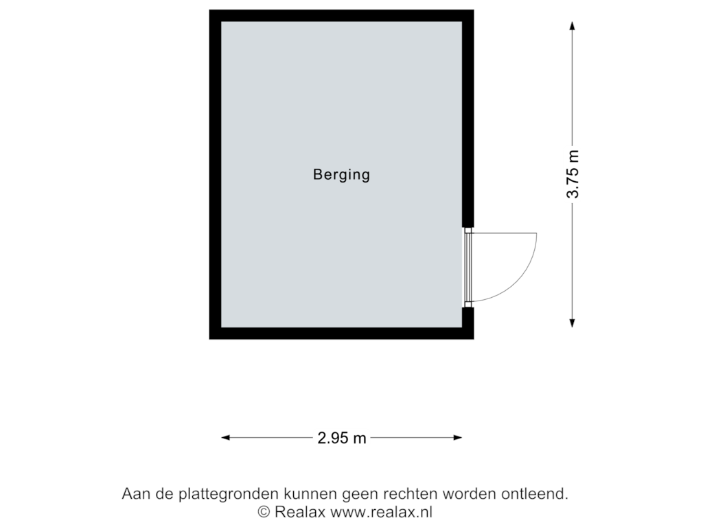 View floorplan of Berging 2 of Heuvelweg 26