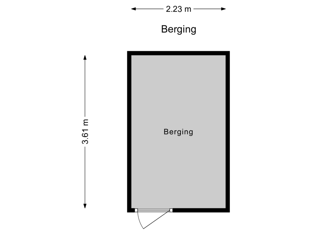 Bekijk plattegrond van Berging van Merelstraat 18