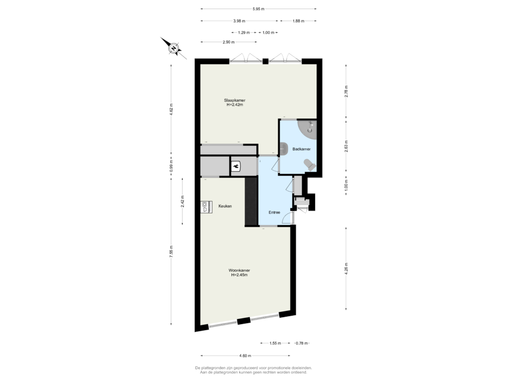 Bekijk plattegrond van Begane Grond van Nieuwstraat 15