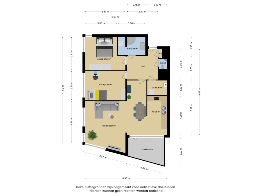 View floorplan of Appartement of Vredenburchstede 6