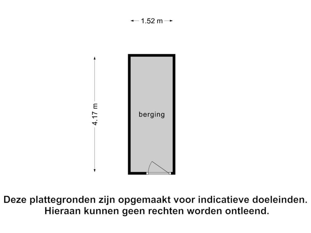 View floorplan of Berging of Vredenburchstede 6