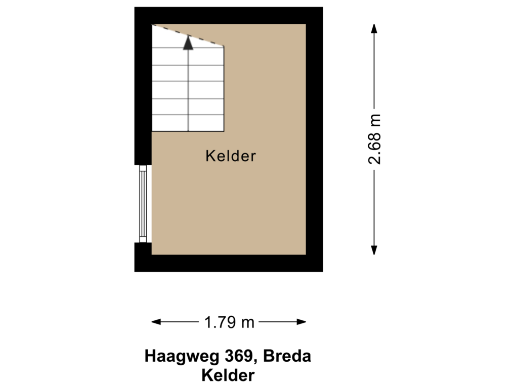 Bekijk plattegrond van Kelder van Haagweg 369