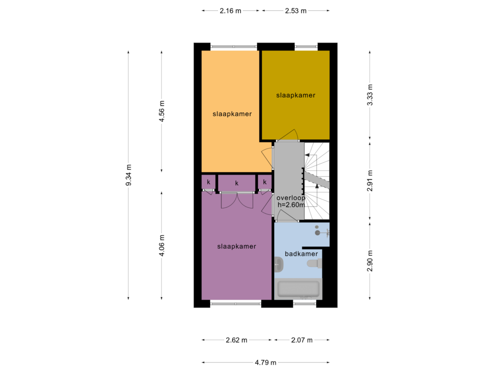 Bekijk plattegrond van 1e verdieping van Annie M.G. Schmidtweg 12