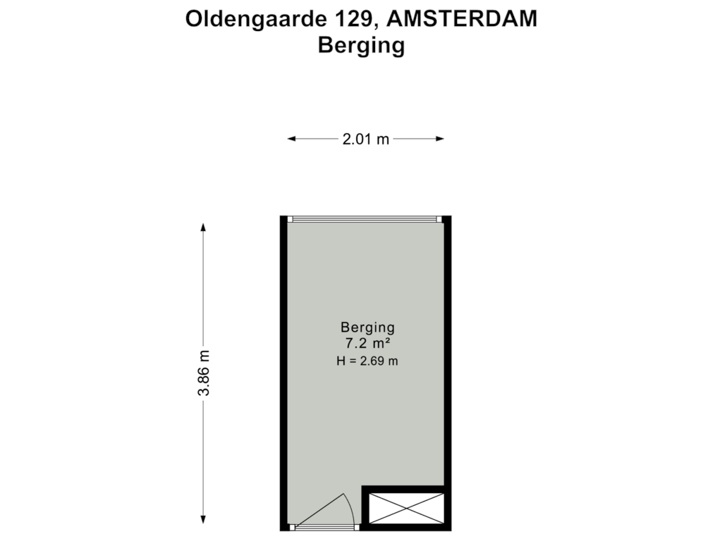 View floorplan of Berging of Oldengaarde 129