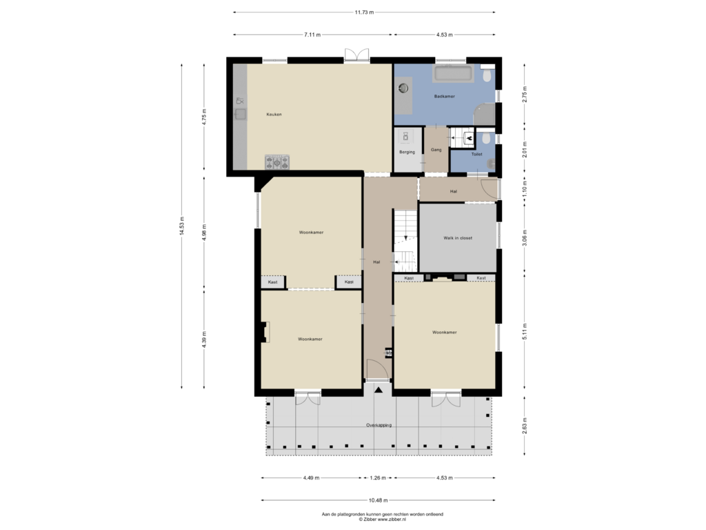 View floorplan of Begane Grond of Telefoonweg 4