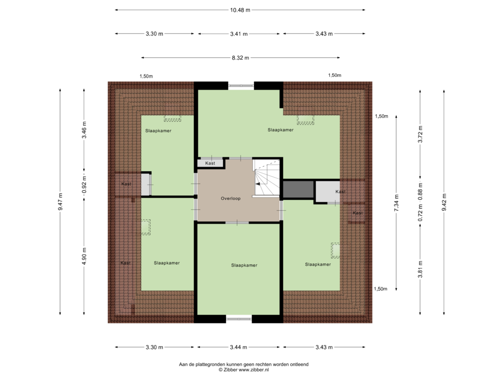 View floorplan of Eerste Verdieping of Telefoonweg 4