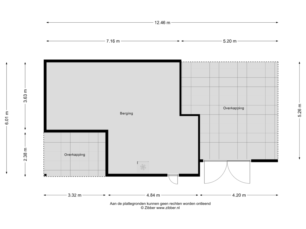 View floorplan of Berging of Telefoonweg 4