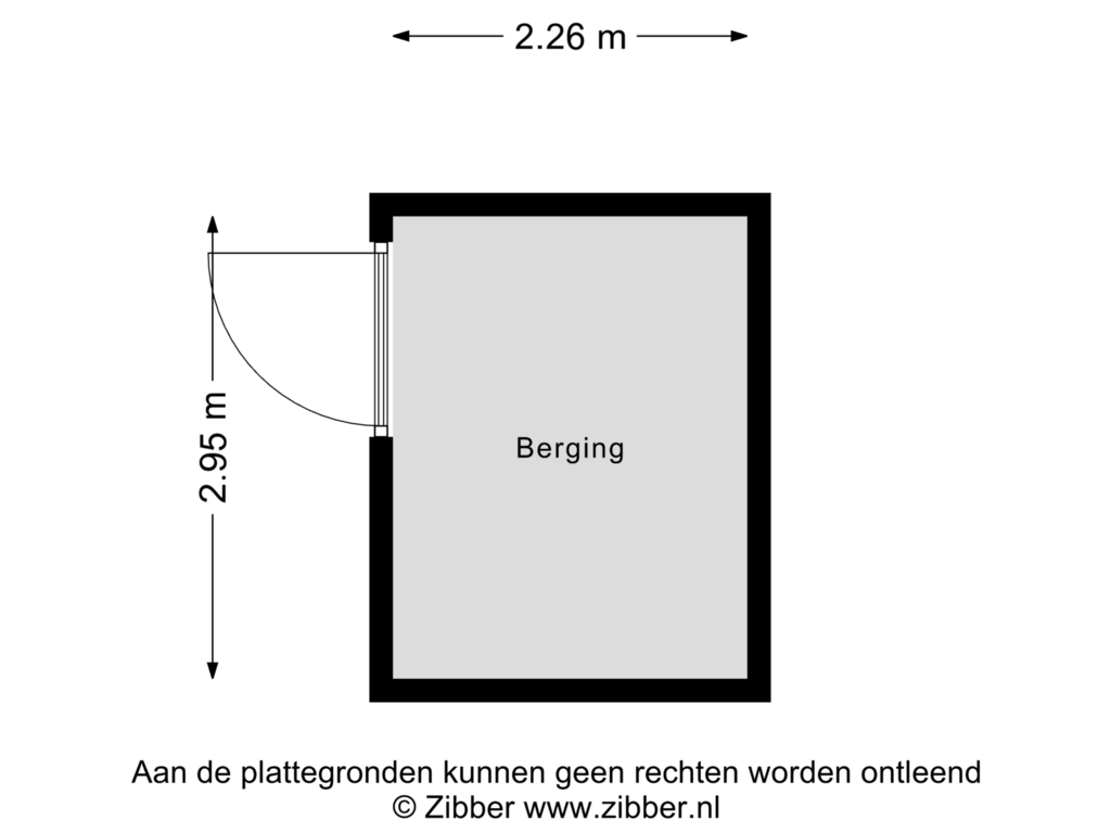 View floorplan of Berging of Telefoonweg 4