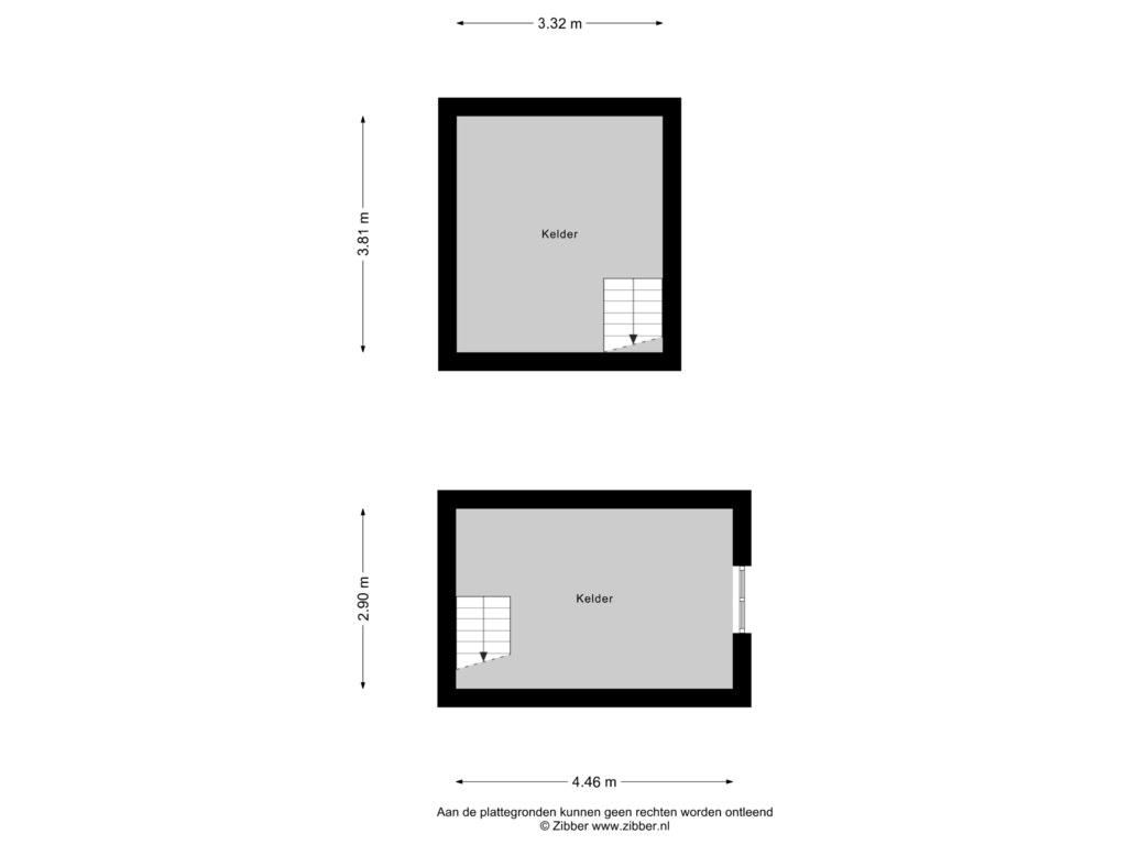 View floorplan of Kelder of Telefoonweg 4