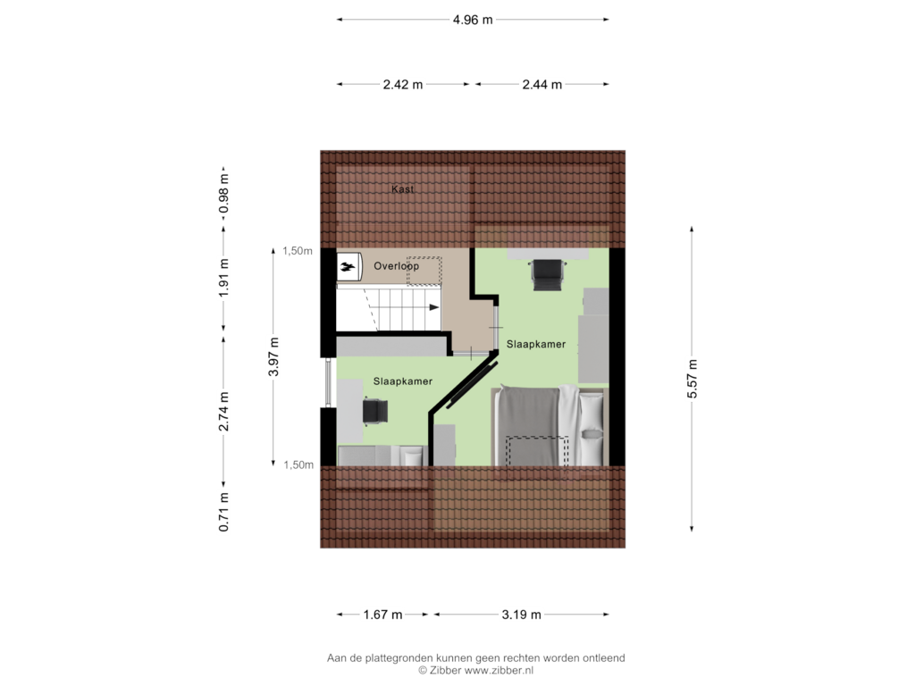 Bekijk plattegrond van Tweede Verdieping van IJssel de Schepperstraat 20