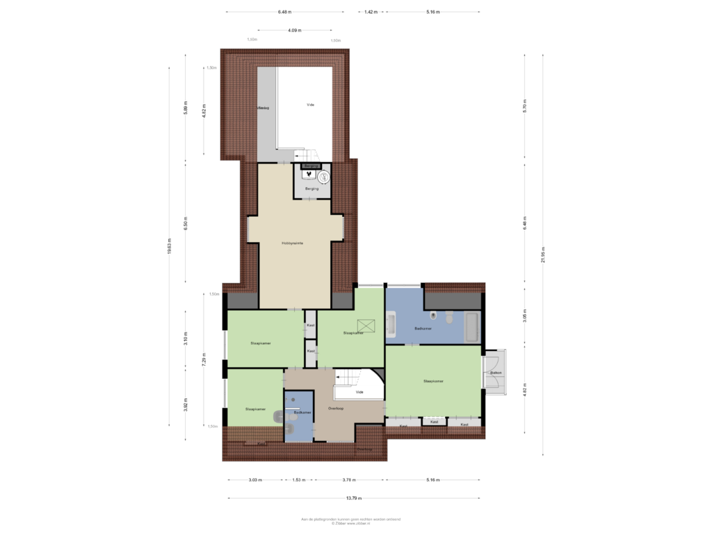 Bekijk plattegrond van Eerste Verdieping van Eikenven 44