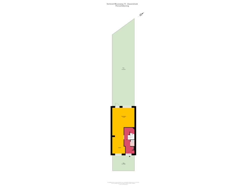 Bekijk plattegrond van Perceeltekening van Gerbrant Meussweg 72