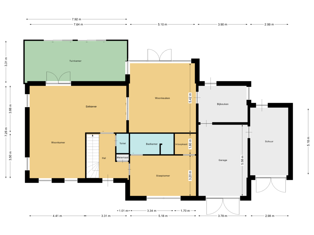 Bekijk plattegrond van First floor van Zandweg 4-C