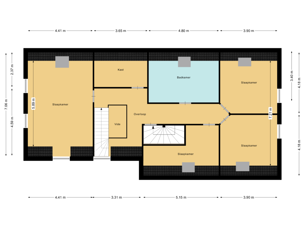 Bekijk plattegrond van Floor 1 van Zandweg 4-C