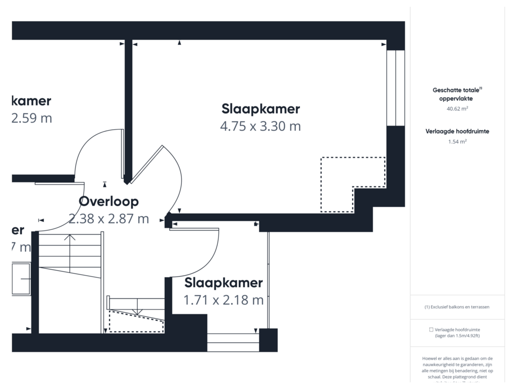 View floorplan of 1e Verdieping of Willem Alexanderlaan 3