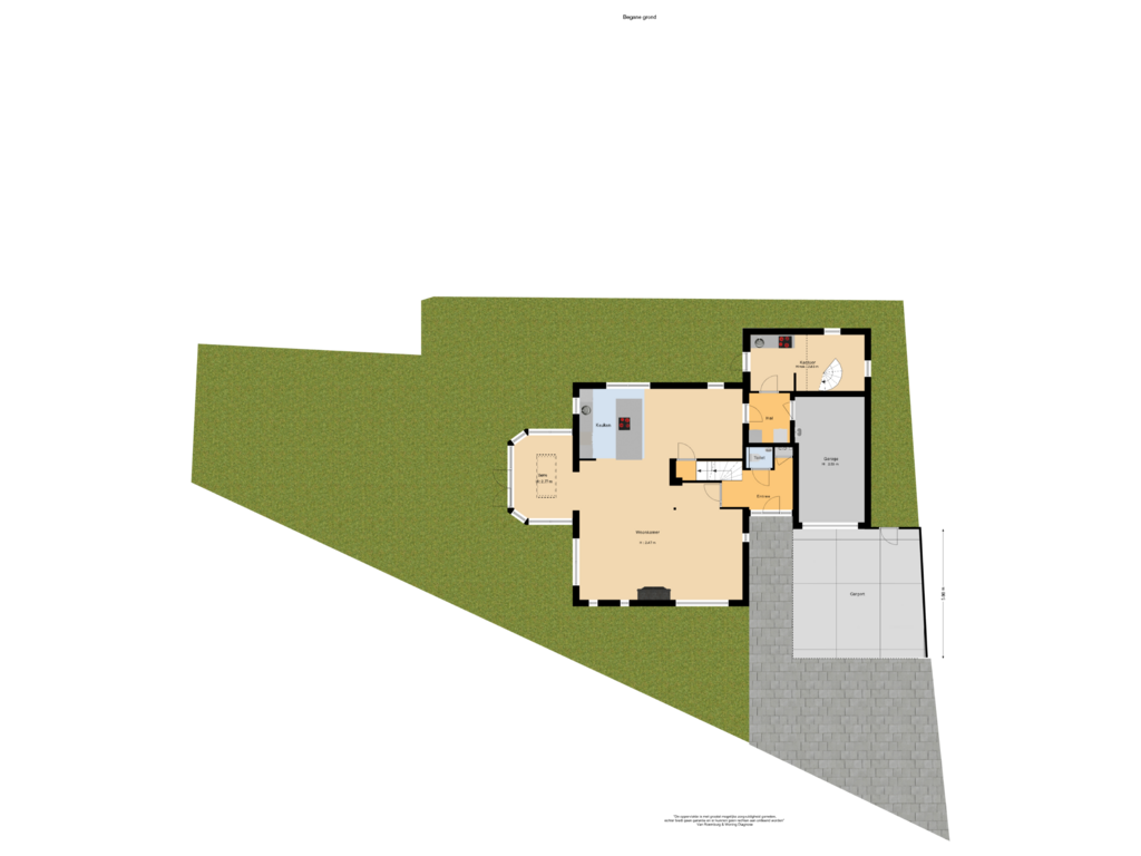 View floorplan of Tuin of Oude Prinsenweg 4