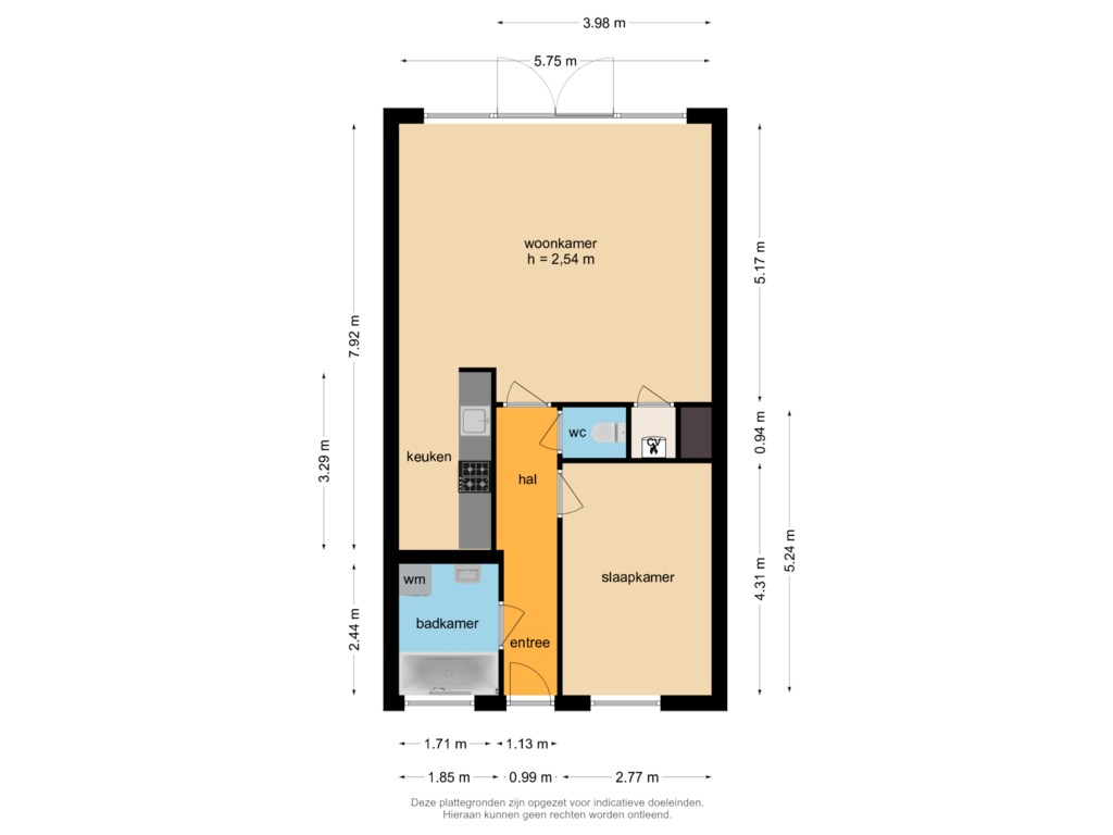 Bekijk plattegrond van Appartement van De Rozentuin 75