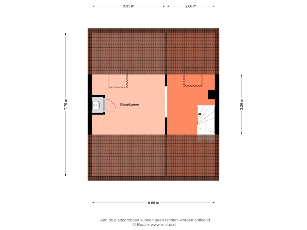 View floorplan of Verdieping  2 of Groen van Prinsterersingel 51