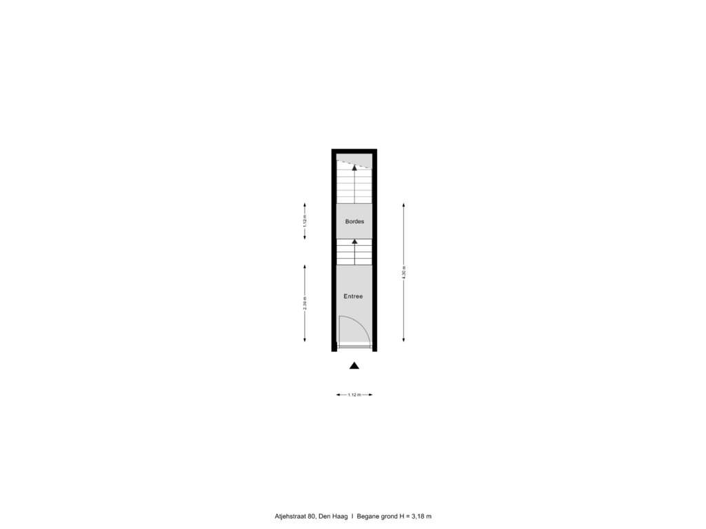 Bekijk plattegrond van Begane grond van Atjehstraat 80