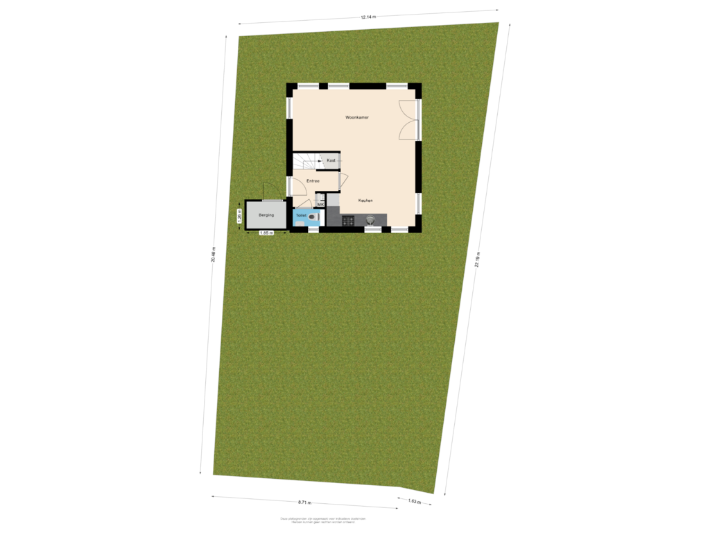 View floorplan of Situatie of Duinweg 99-0043