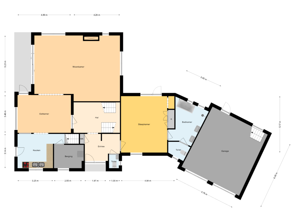 Bekijk plattegrond van Begane Grond van Inslagstraat 4