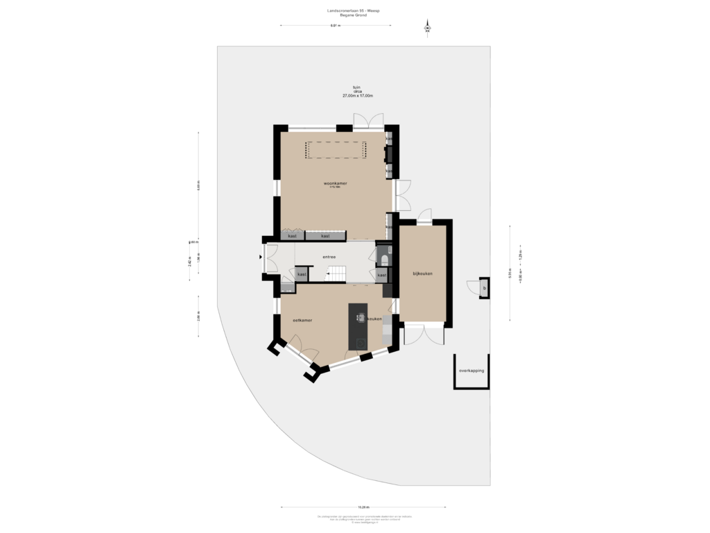 View floorplan of BEGANE GROND of Landscronerlaan 95