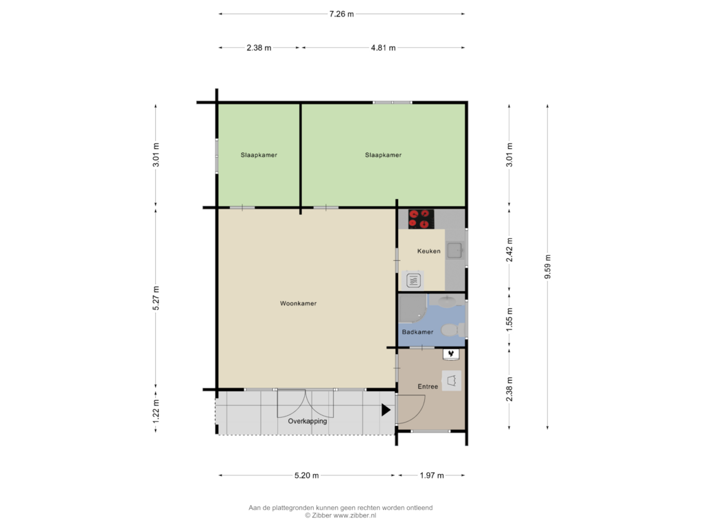 Bekijk plattegrond van Begane grond van Meekertweg 8-28