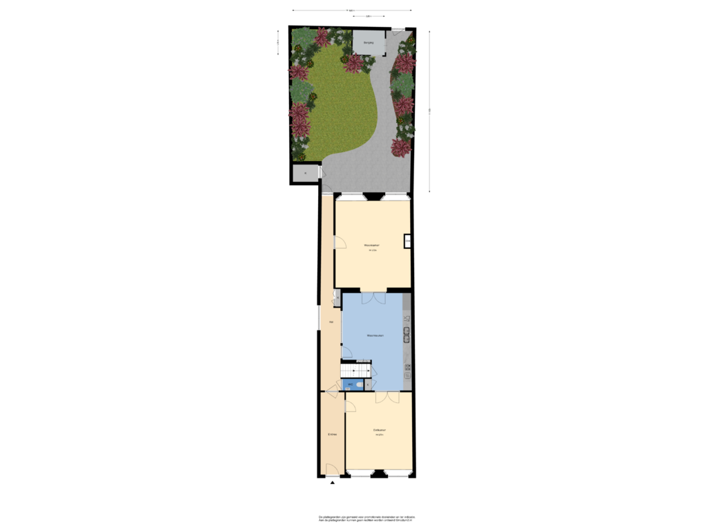 Bekijk plattegrond van perceel van Koornmarkt 71