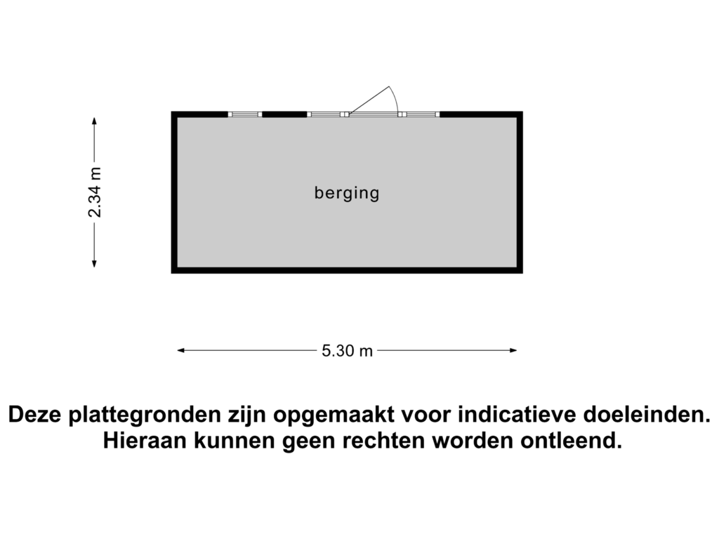 View floorplan of Berging of Badhuiswal 8