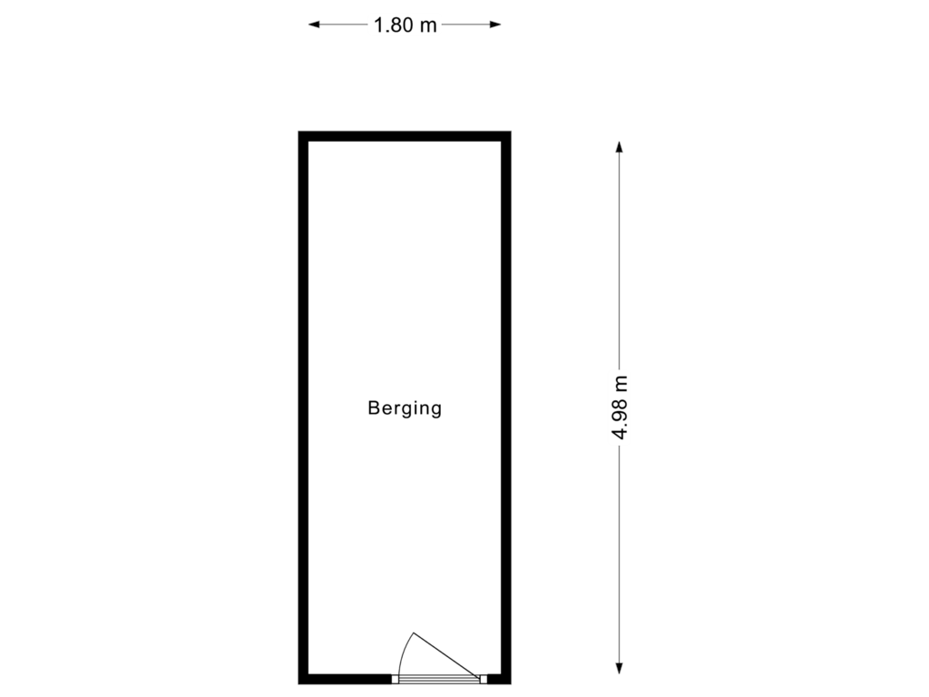 Bekijk plattegrond van Berging van Kelloggplaats 98