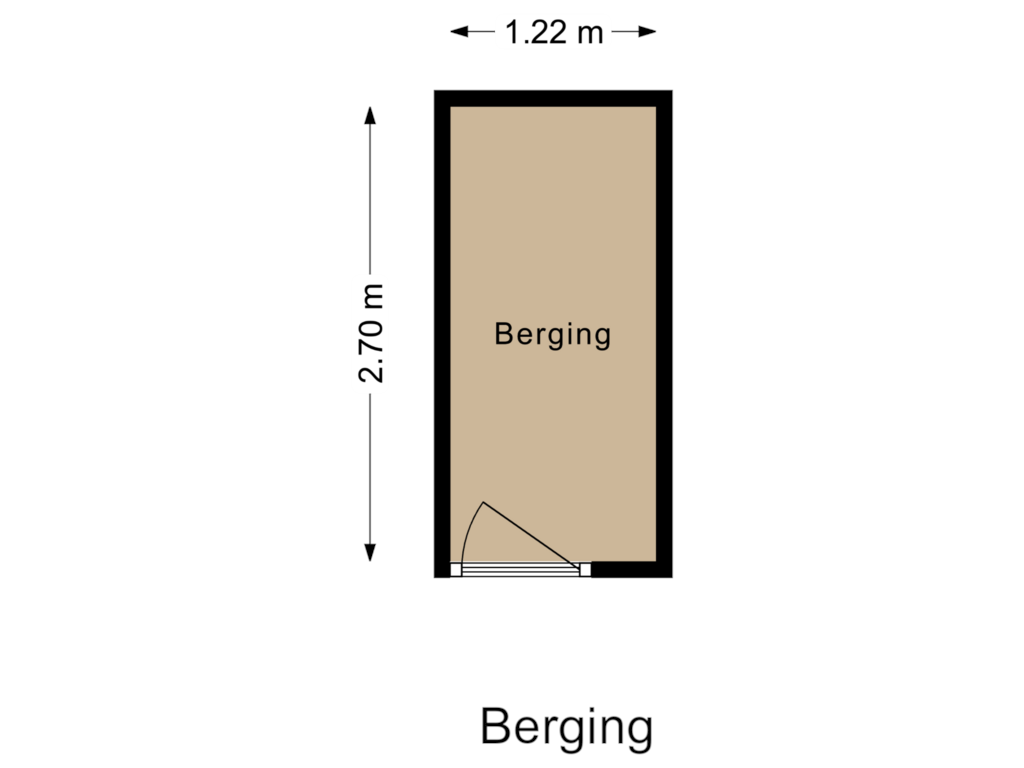 Bekijk plattegrond van Berging van Kruidenommegang 50